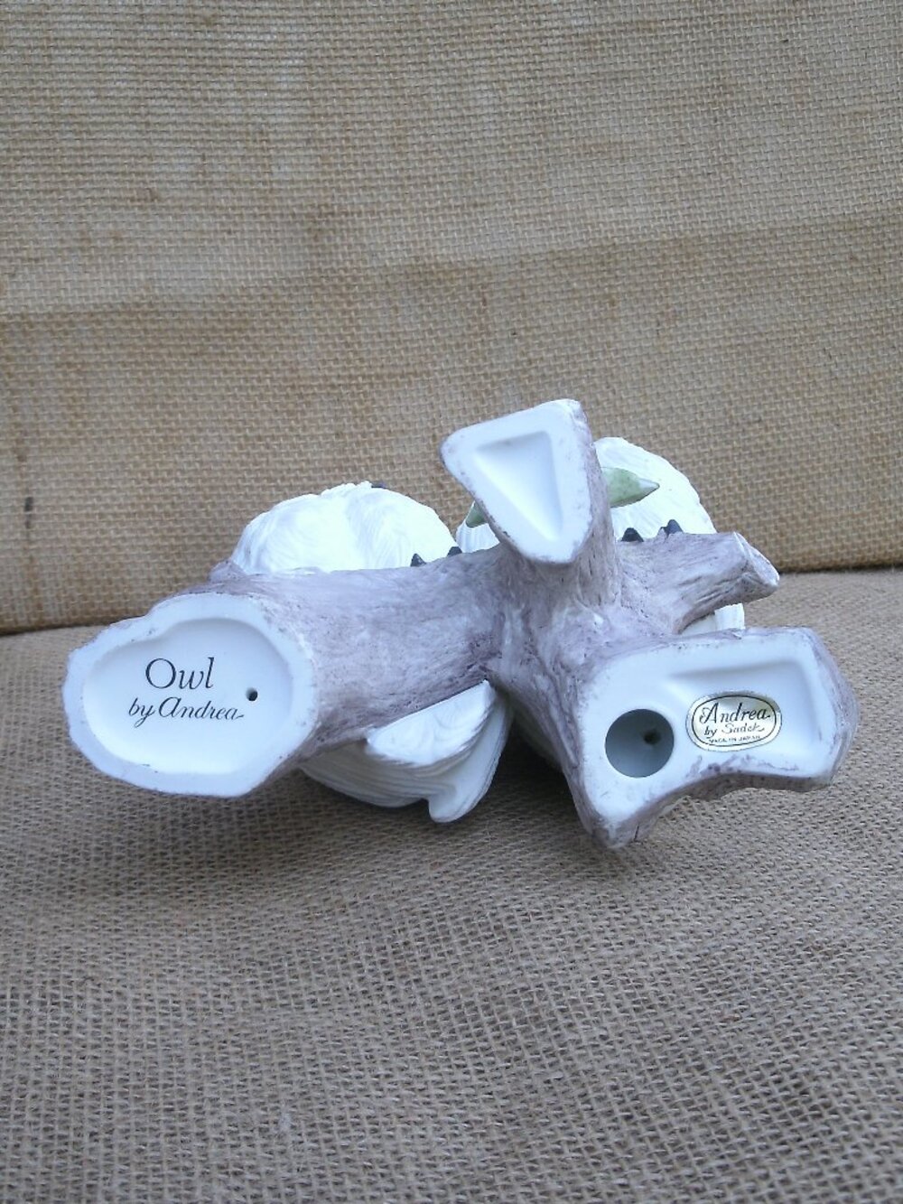Vintage Andrea by Sadek White Owls Porcelain Figurine - Picture 11 of 16